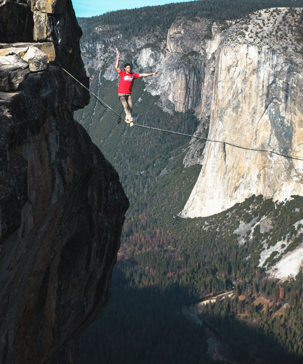 Walking a high wire to success habits in small business